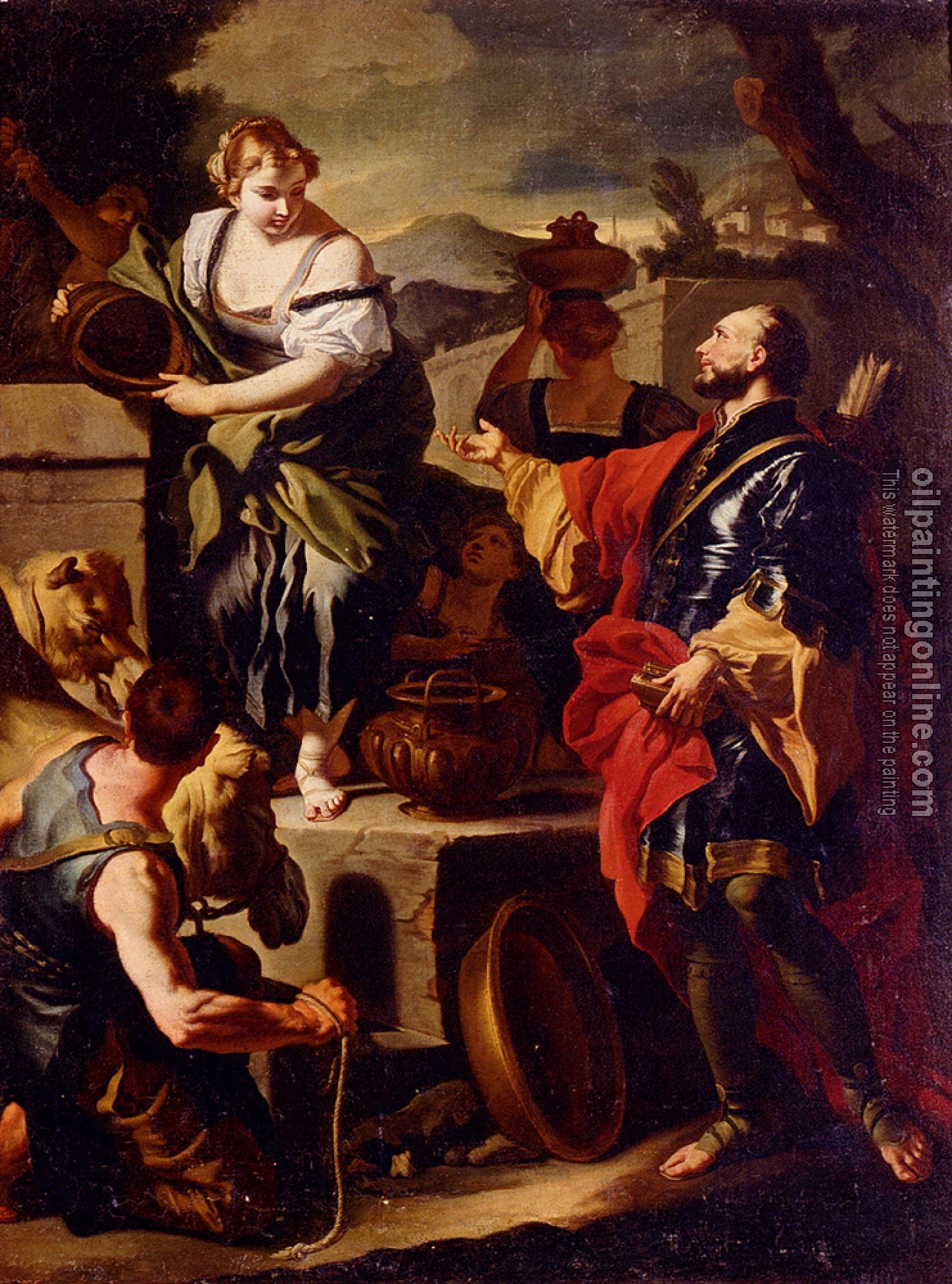Francesco Solimena - Rebecca And Eliezer At The Well
